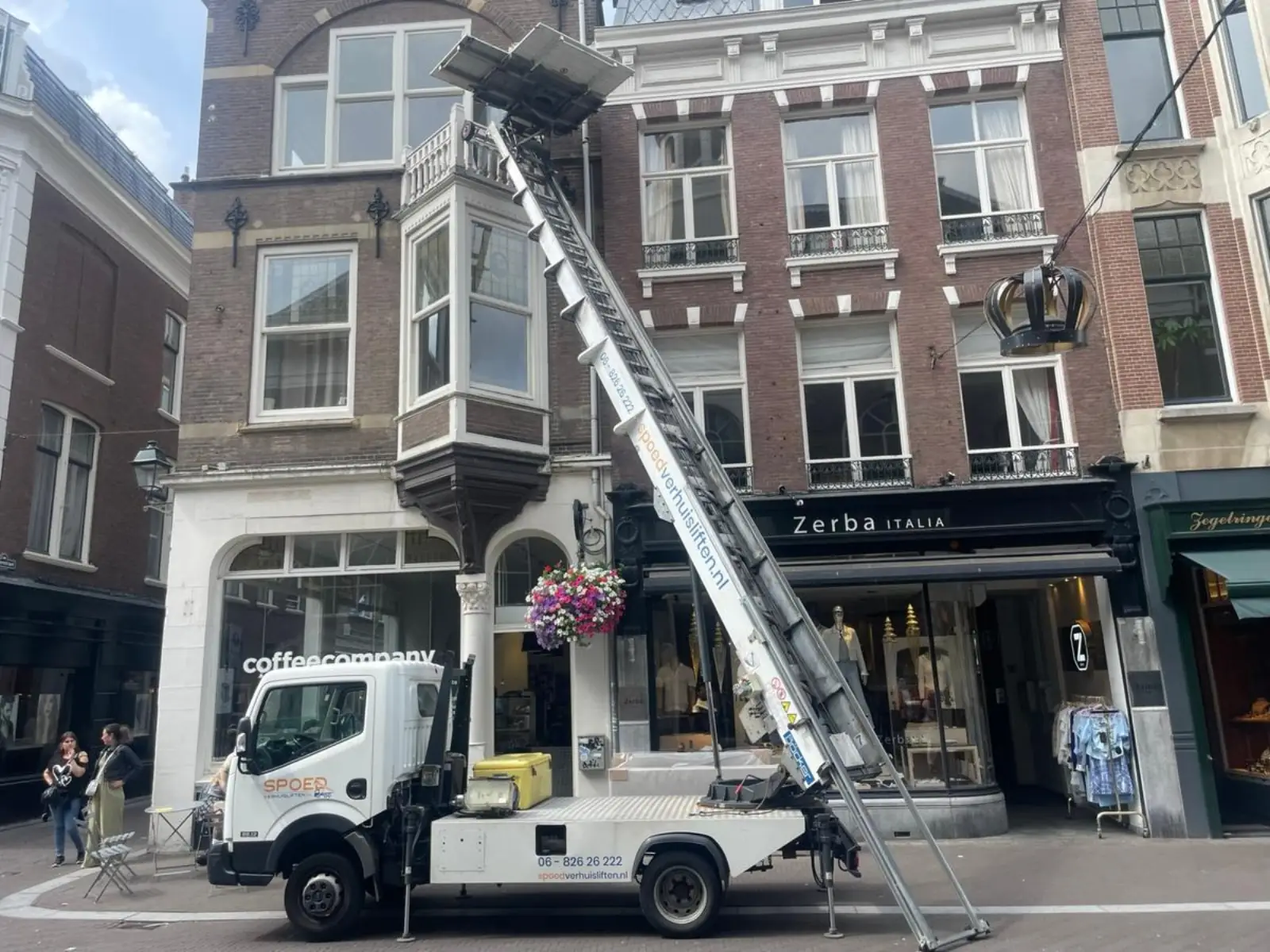 Verhuislift in actie
