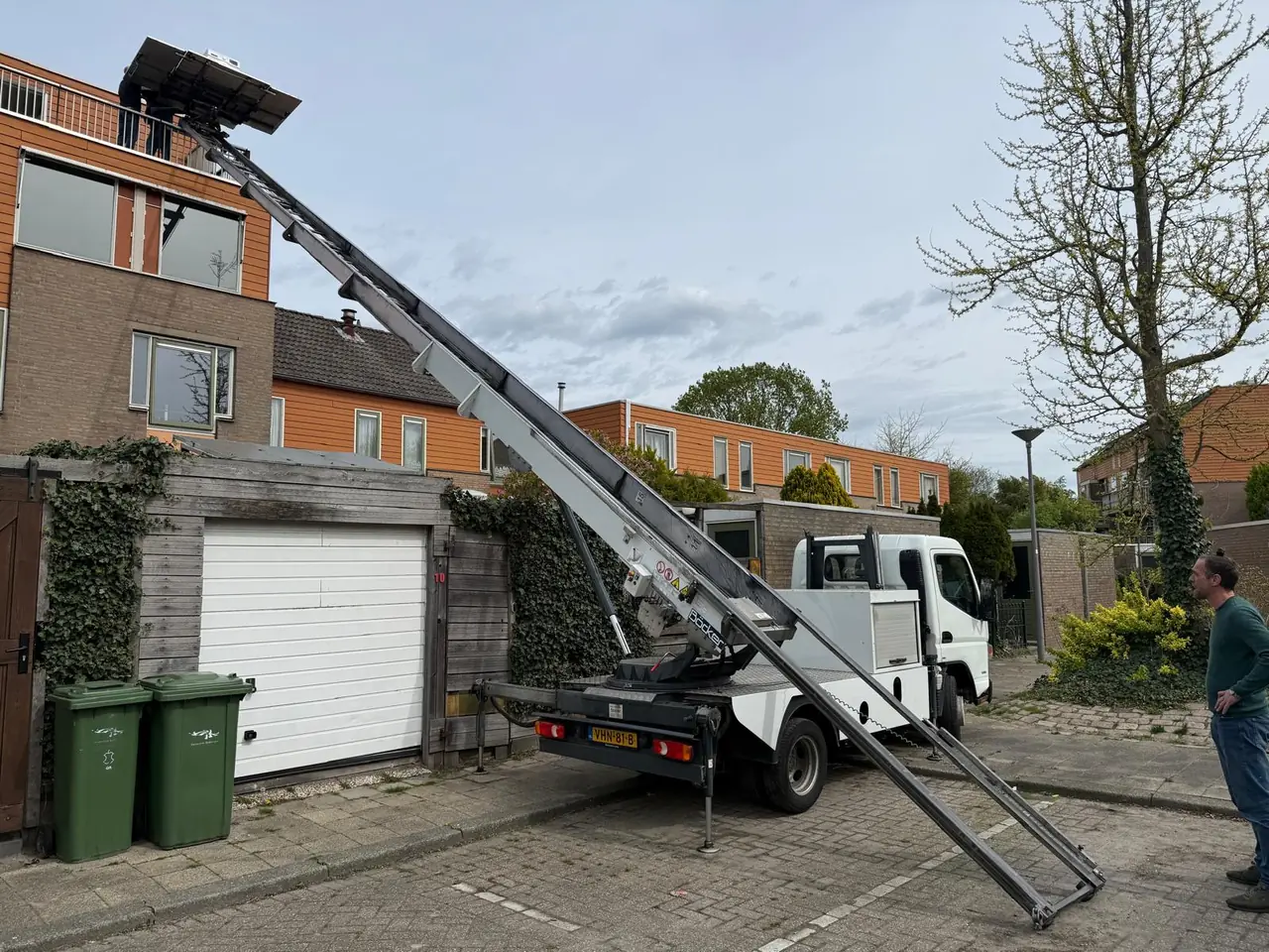 Lading wordt veilig afgeleverd bij balkon